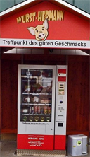 Grillfleischautomat der Metzgerei Hermann Berg GbR.